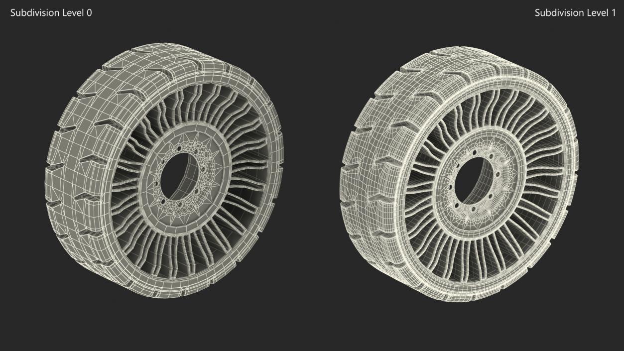 Michelin X Tweel Hard Surface Tire 3D model