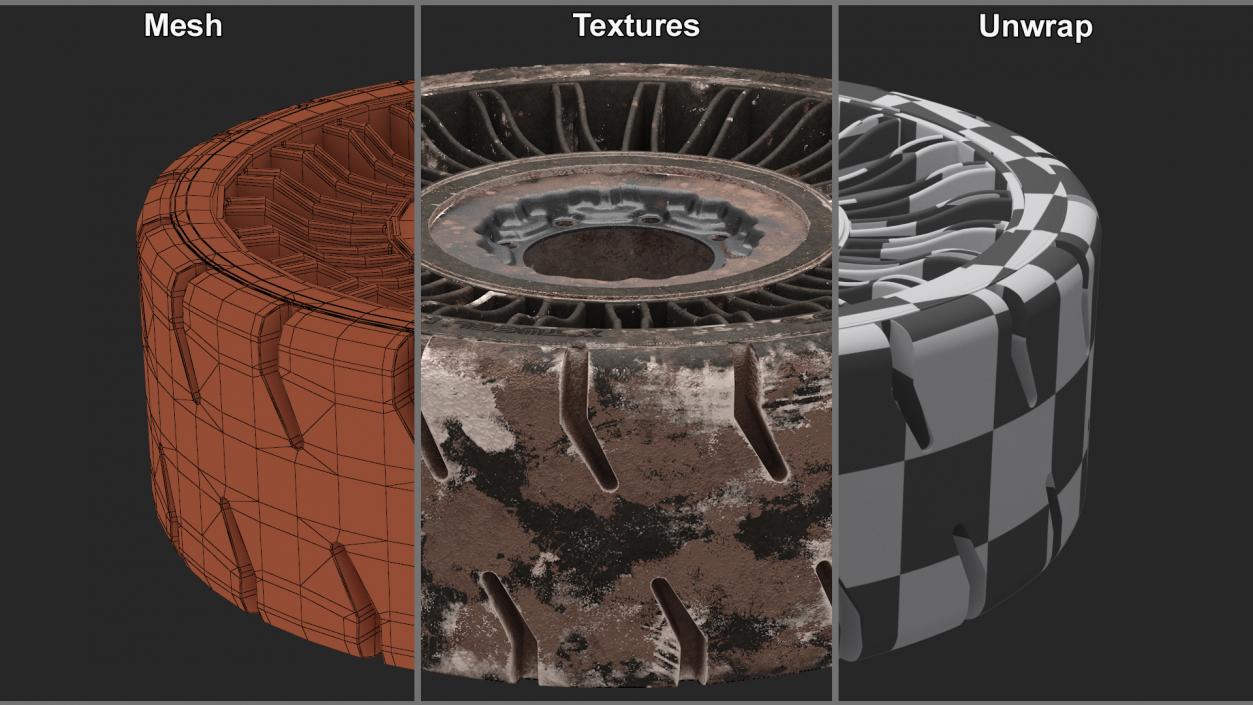 Michelin X Tweel Hard Surface Tire 3D model