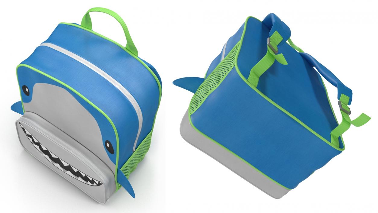 3D Shark Themed Kids Backpack