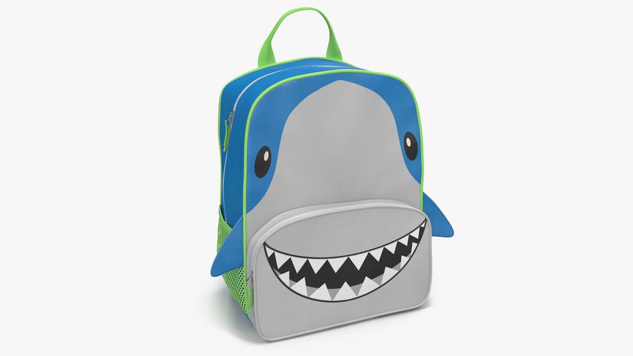 3D Shark Themed Kids Backpack