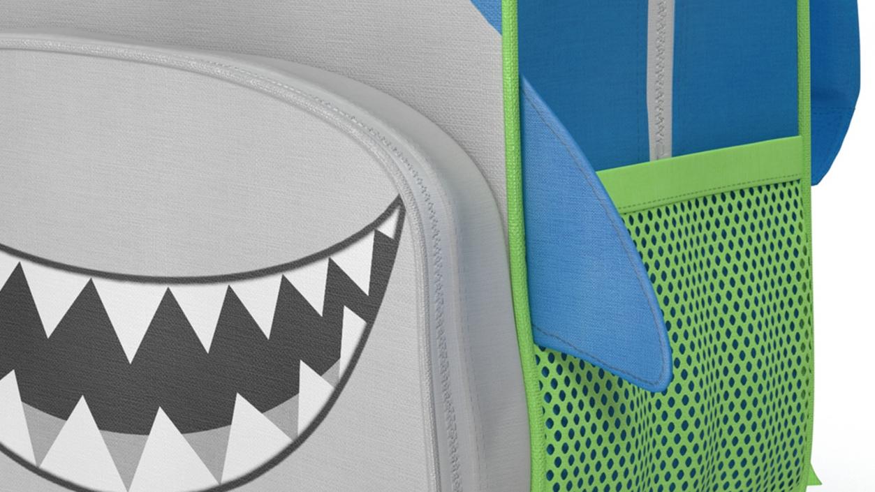 3D Shark Themed Kids Backpack