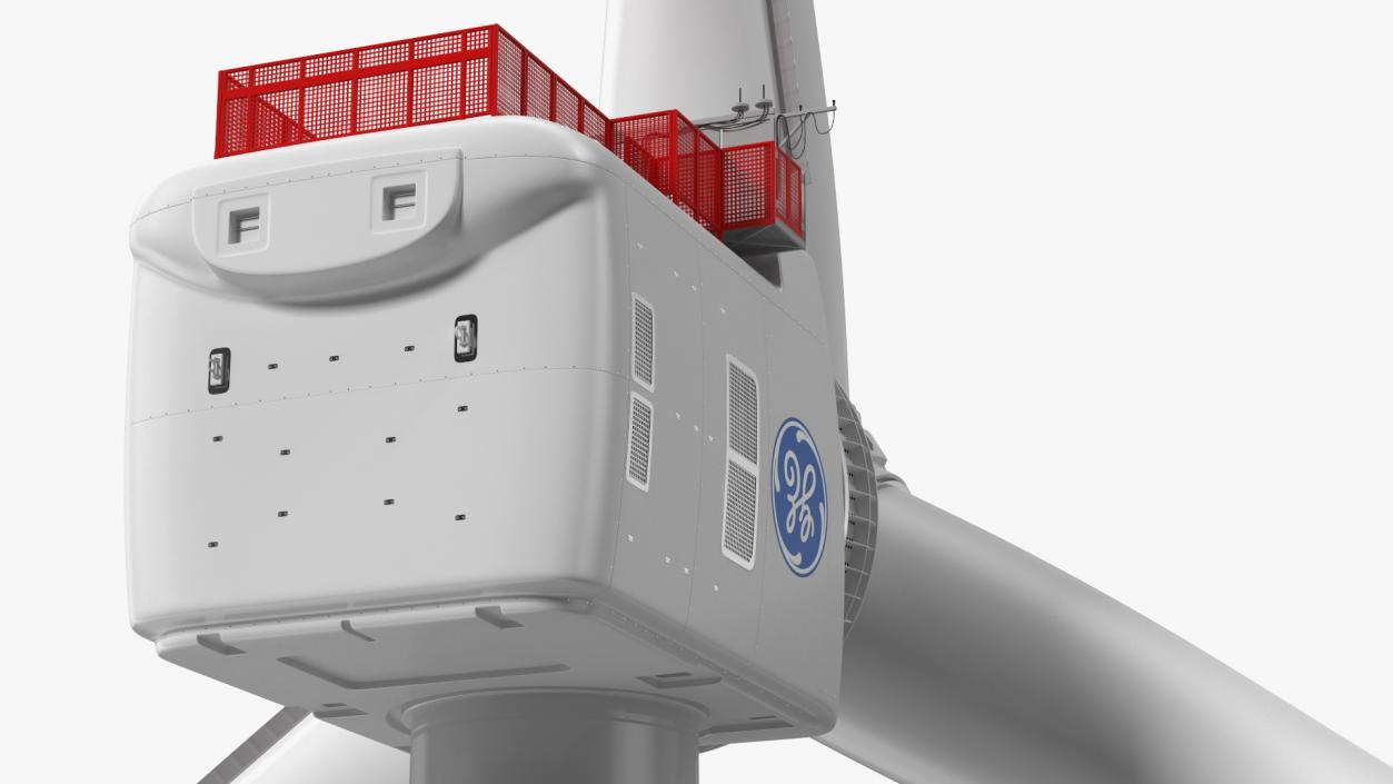 3D model GE Haliade-X Offshore Wind Turbine with Base Frame