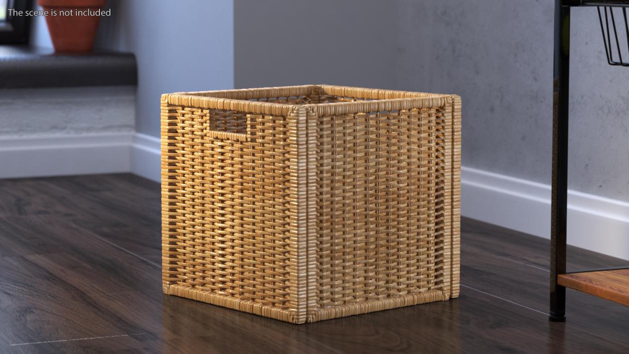 3D Rattan Storage Basket