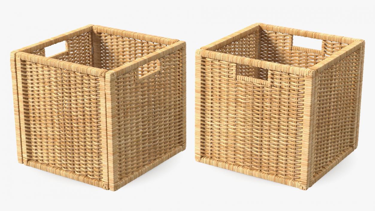 3D Rattan Storage Basket