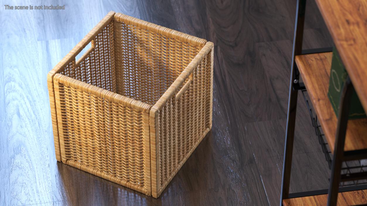 3D Rattan Storage Basket