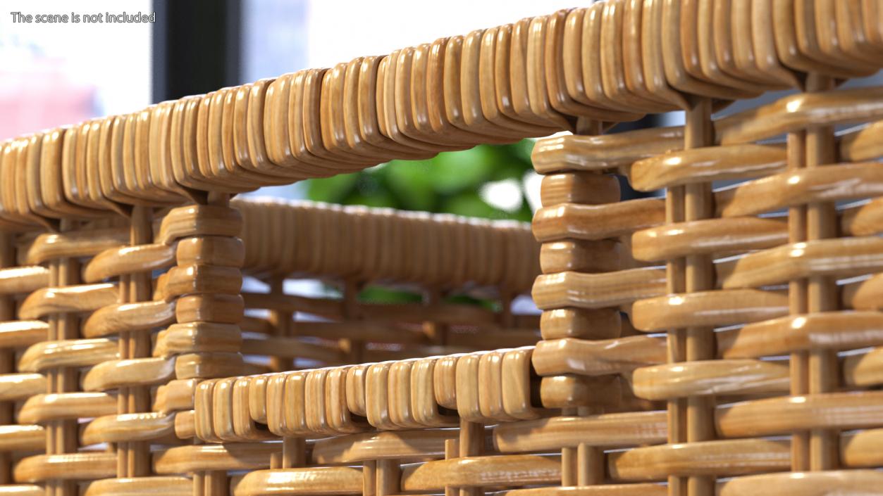 3D Rattan Storage Basket