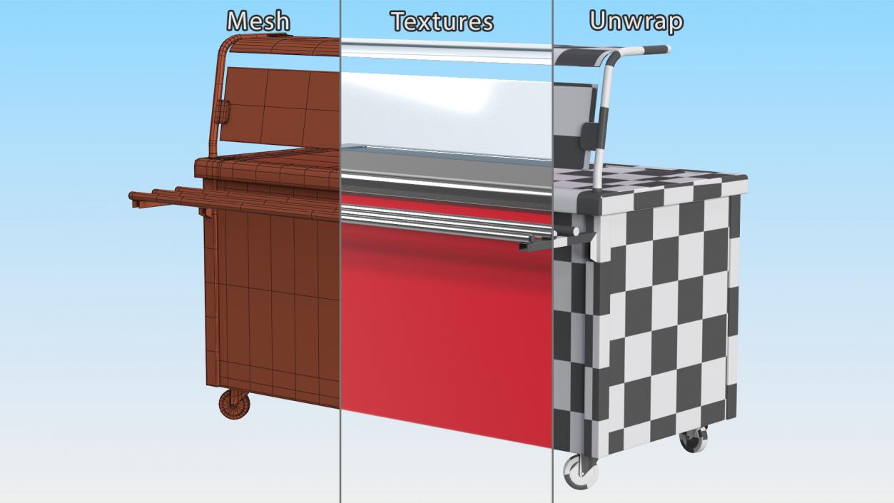 Module First and Second Courses Self Service Line 3D model