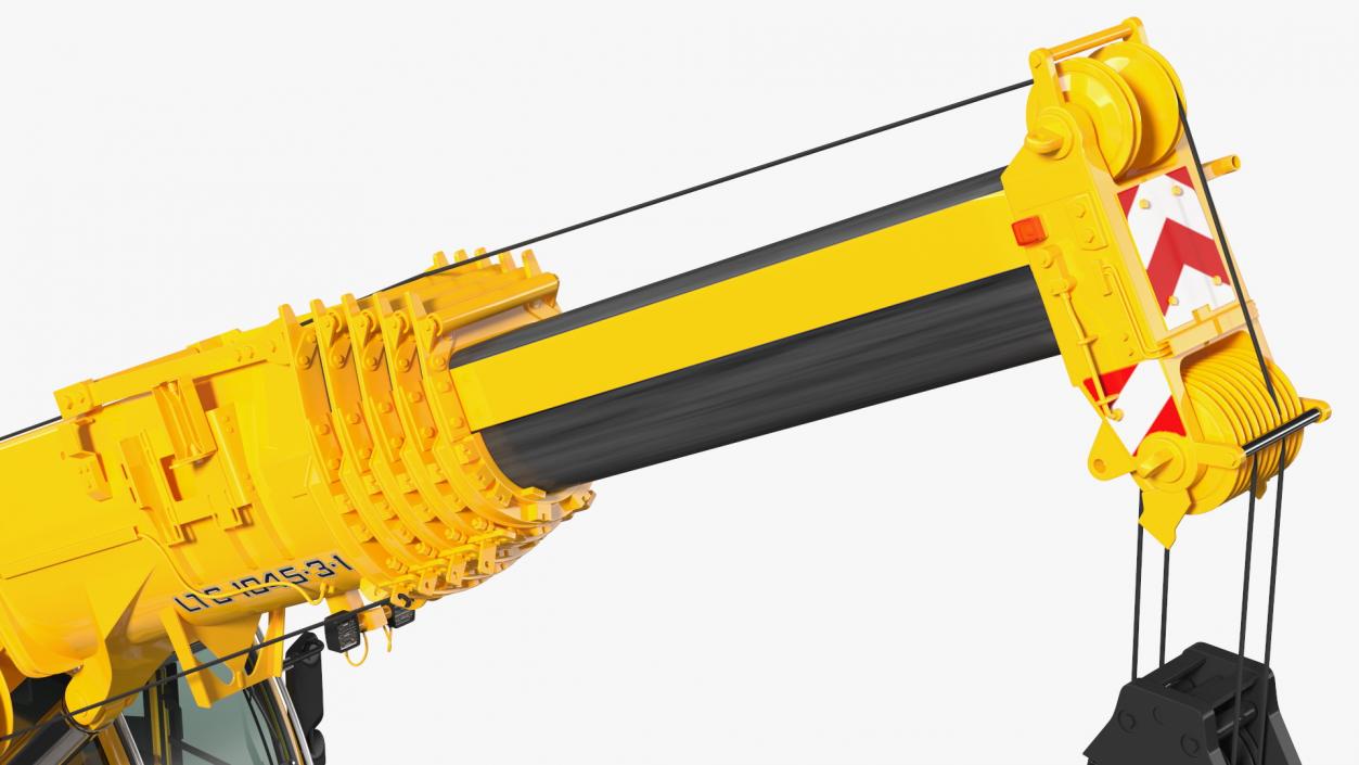 3D Mobile Crane Liebherr with Bricks model