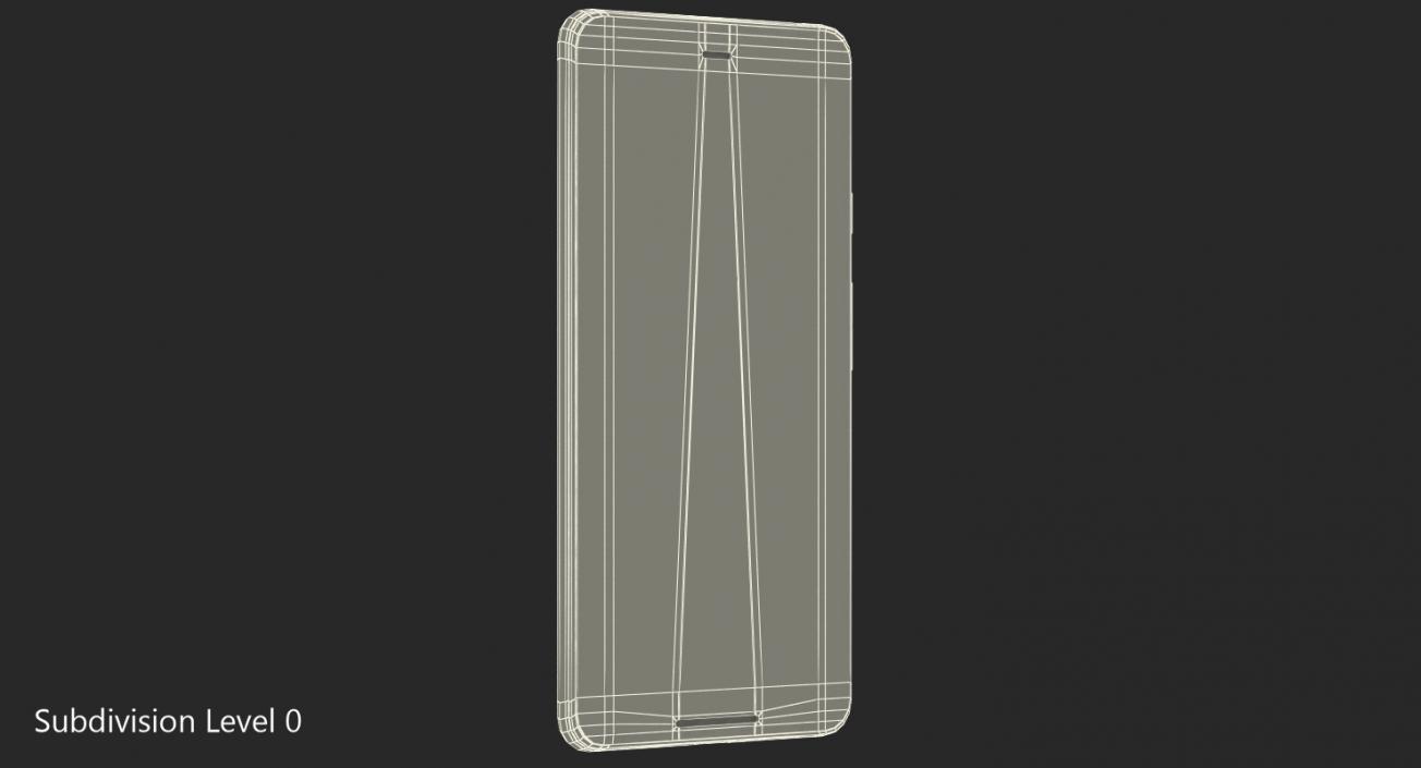 3D model Gold Pixel 3XL Smartphone