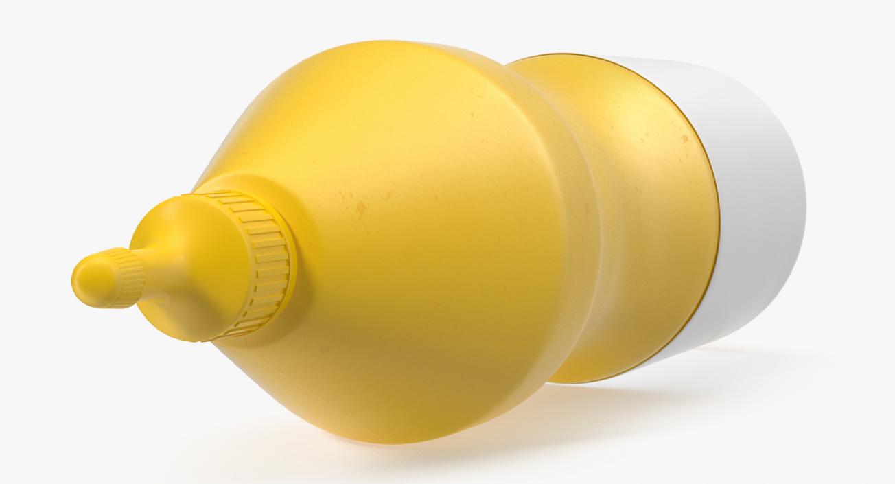 3D model Mustard Plastic Squeeze Bottle