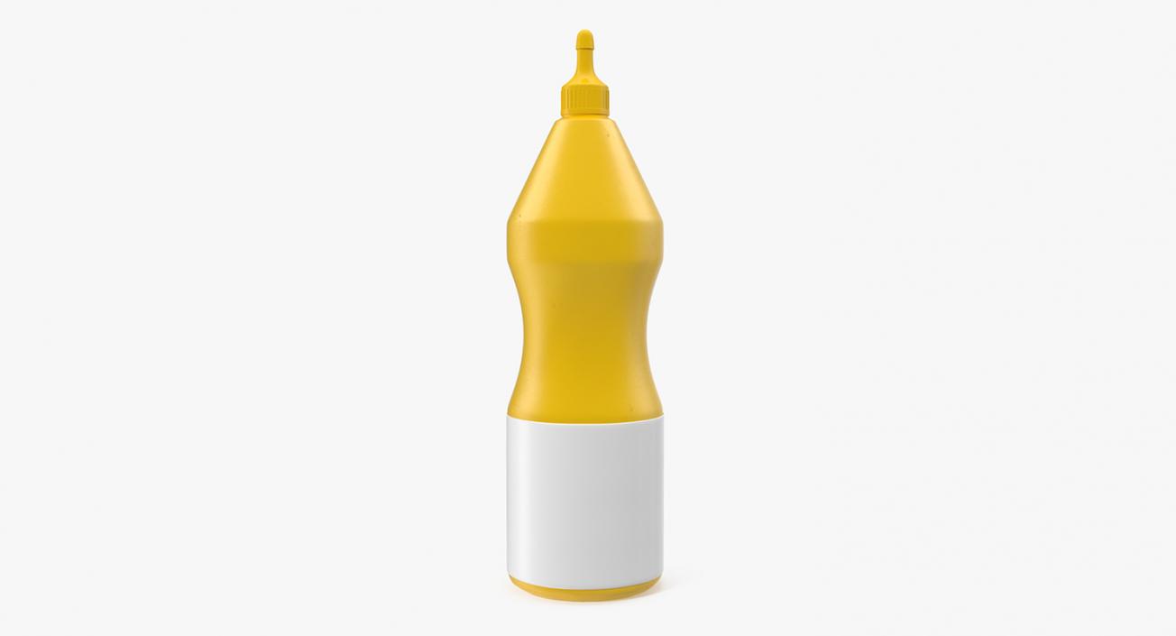 3D model Mustard Plastic Squeeze Bottle