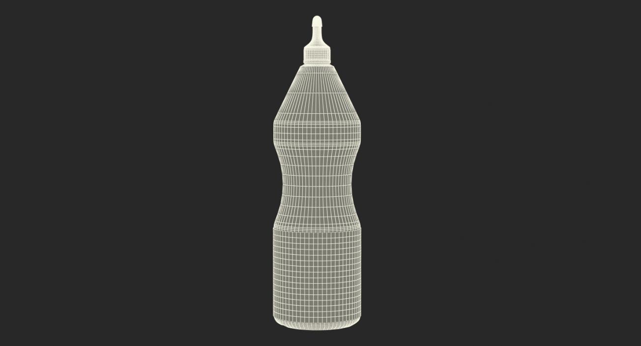 3D model Mustard Plastic Squeeze Bottle