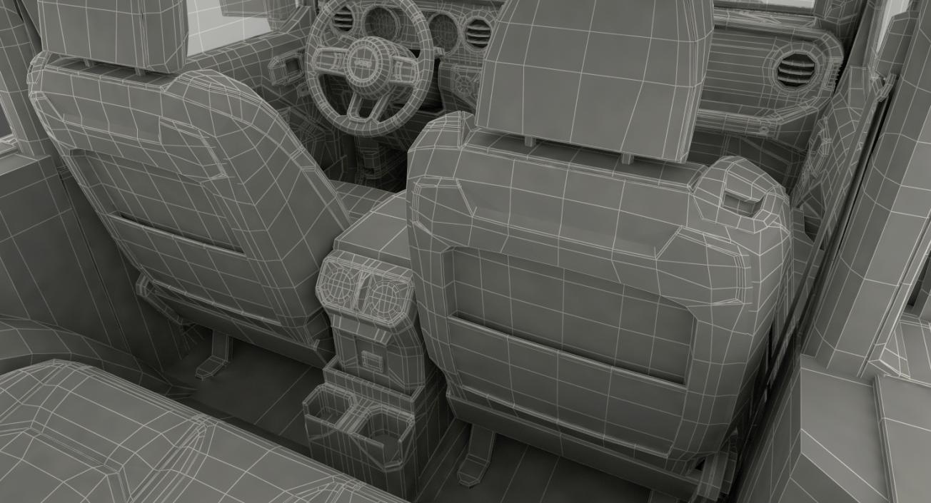 3D 4x4 Jeep Wrangler Dirty model