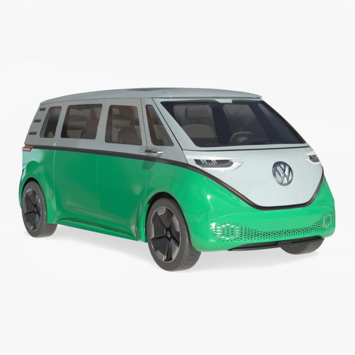 3D Volkswagen Electric ID Buzz Rigged for Cinema 4D model