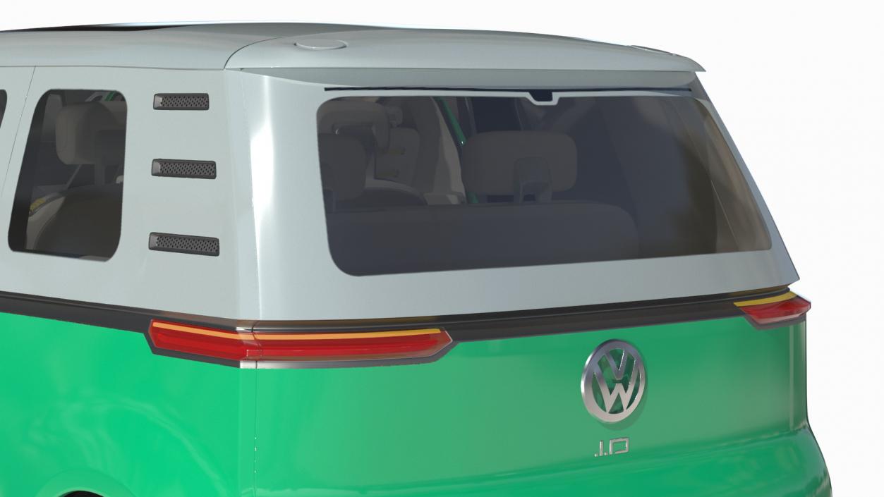 3D Volkswagen Electric ID Buzz Rigged for Cinema 4D model