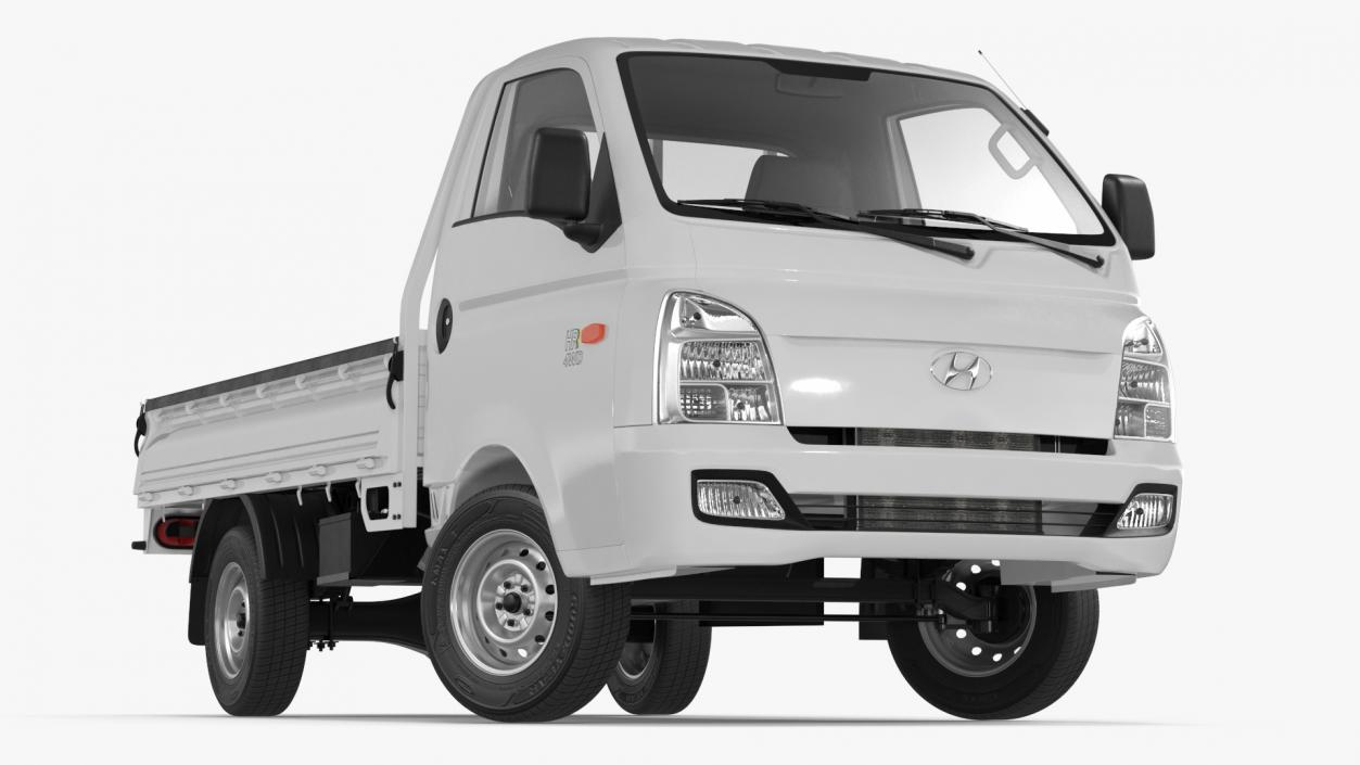 3D model Flatbed Truck Hyundai HR 2023 Rigged for Maya