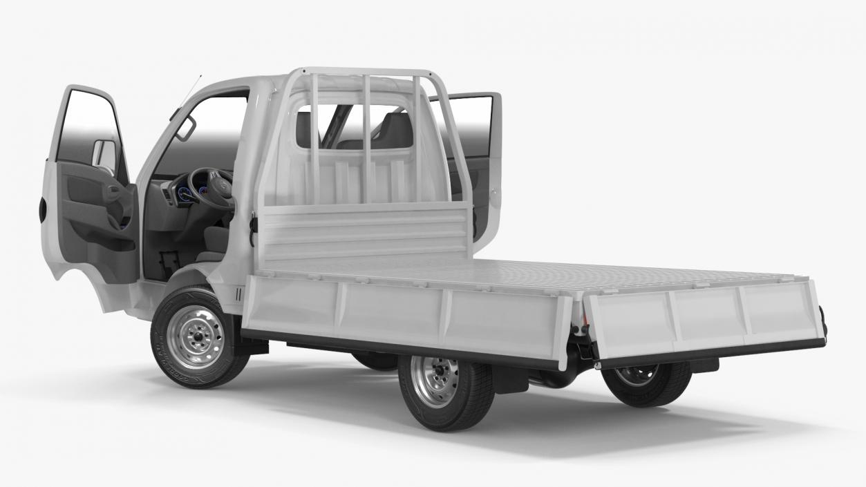 3D model Flatbed Truck Hyundai HR 2023 Rigged for Maya