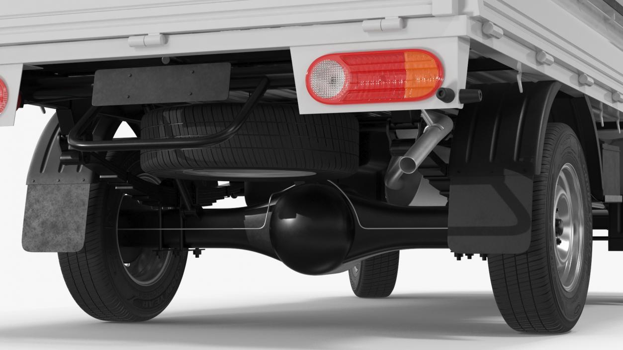 3D model Flatbed Truck Hyundai HR 2023 Rigged for Maya