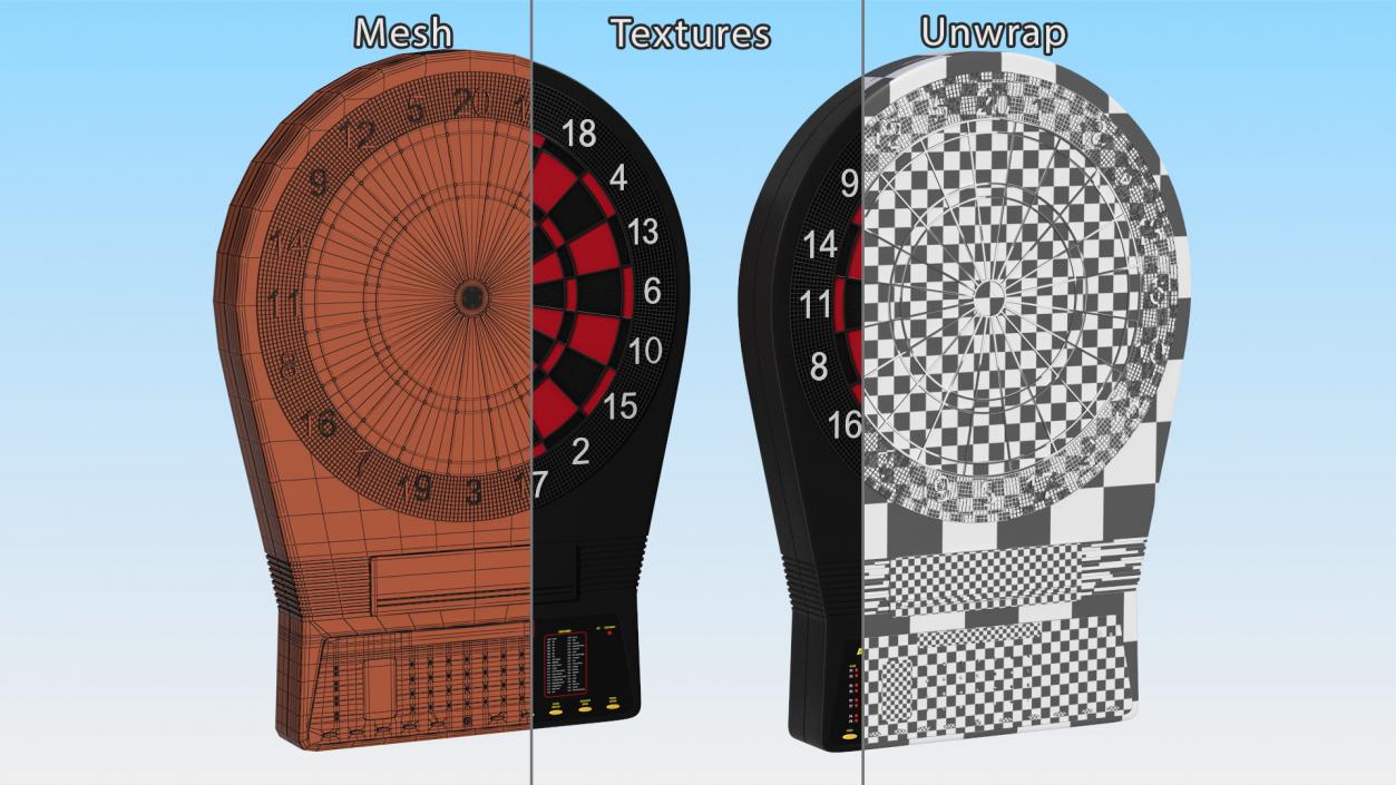 Electronic Dartboard Arachnid 3D model