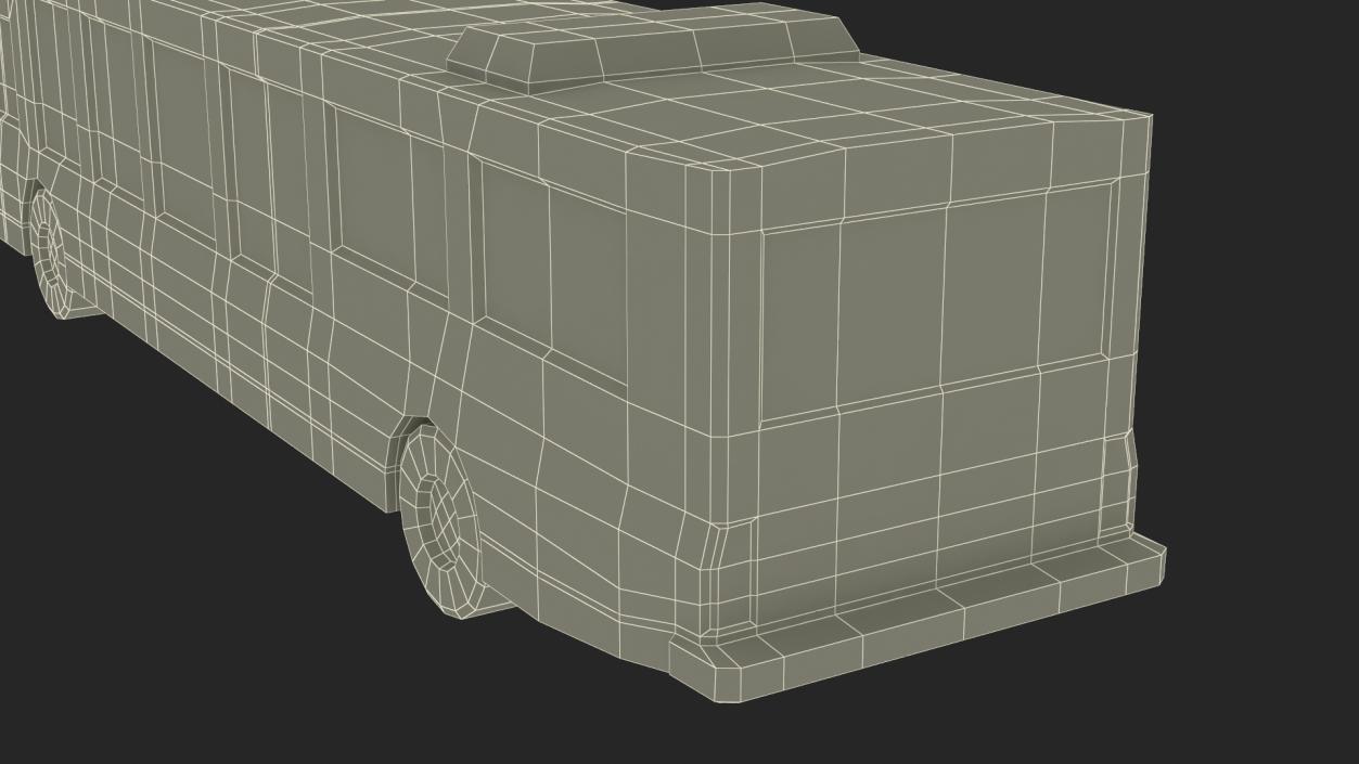 Low Poly Stylized Model Bus 3D