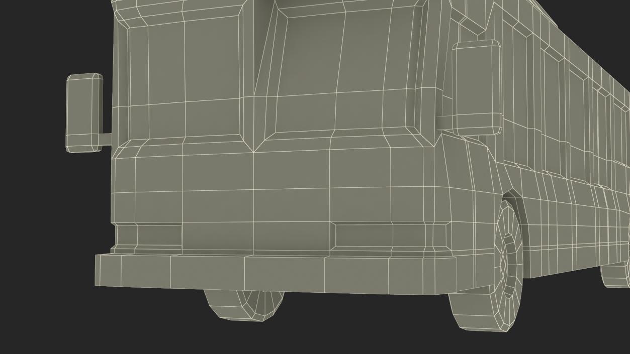 Low Poly Stylized Model Bus 3D