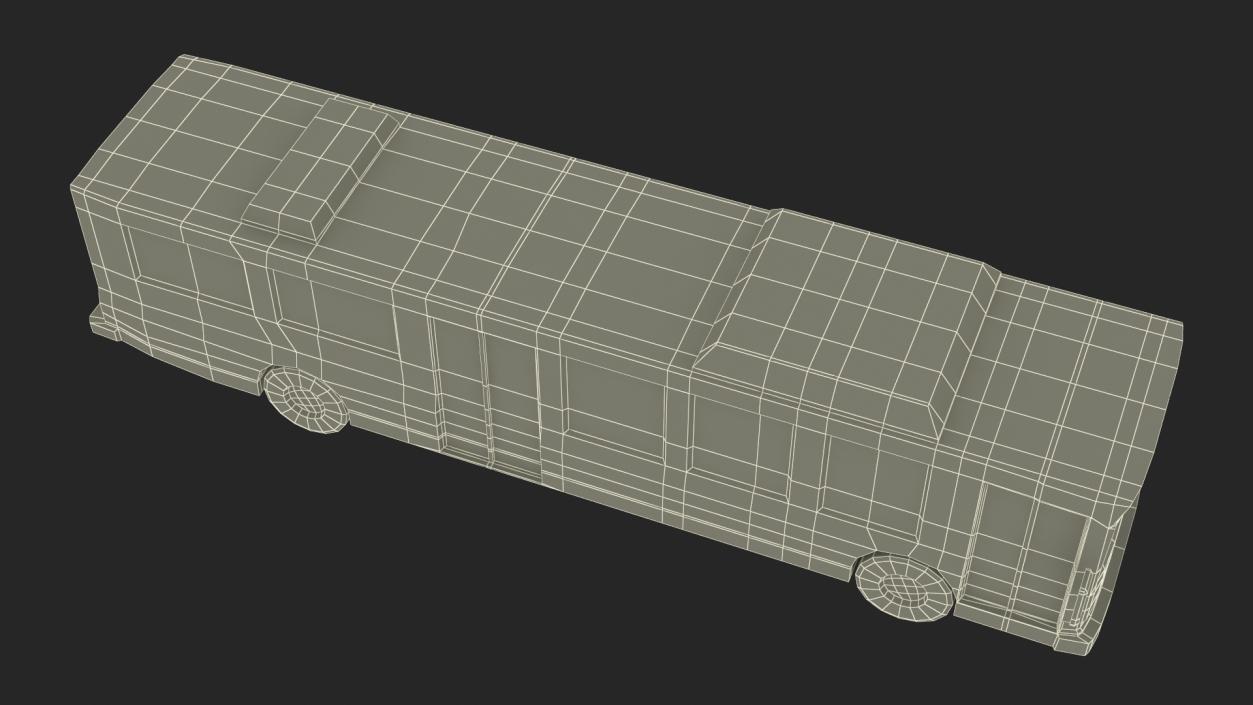 Low Poly Stylized Model Bus 3D