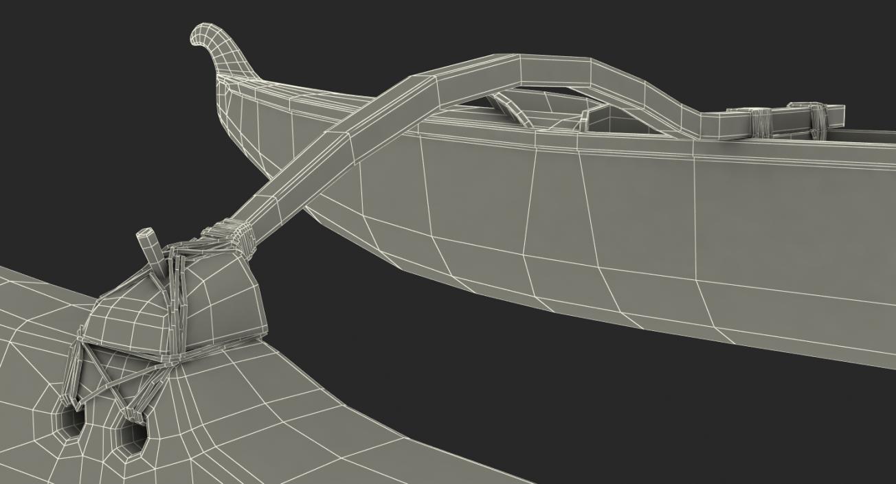 3D model Outrigger Canoe