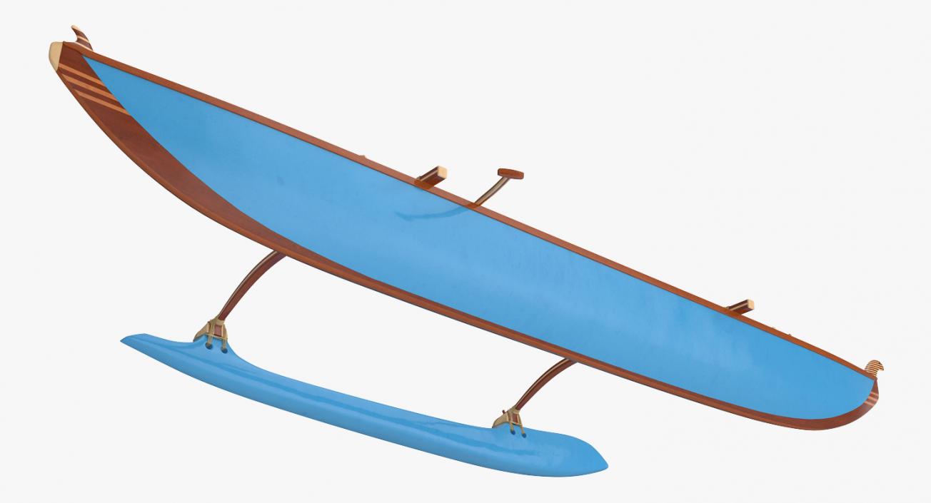 3D model Outrigger Canoe