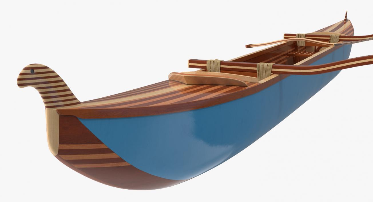 3D model Outrigger Canoe