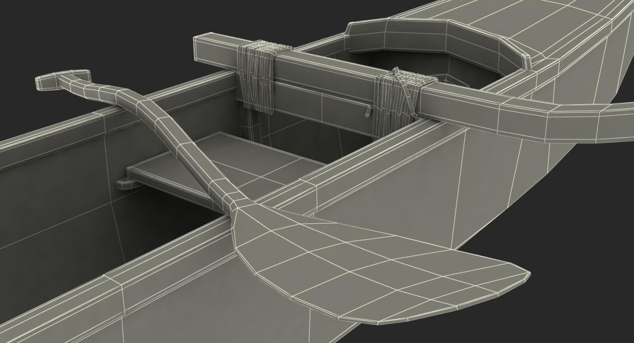 3D model Outrigger Canoe