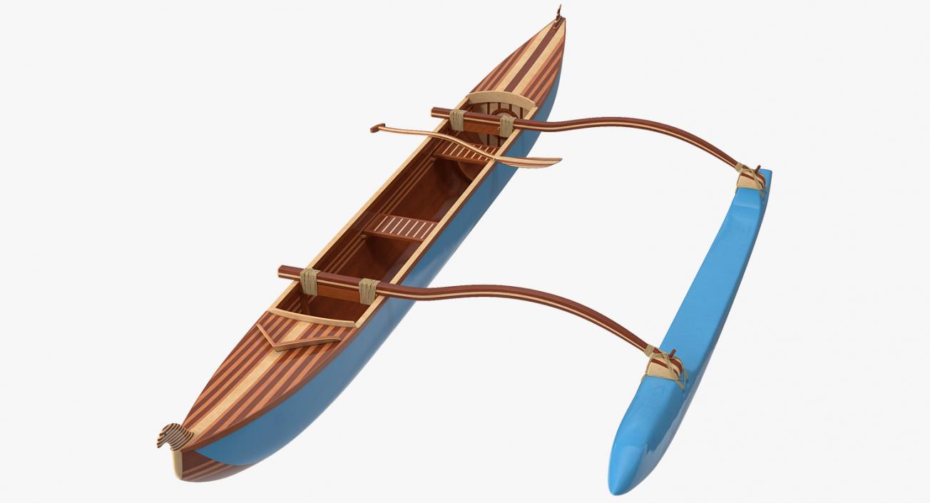 3D model Outrigger Canoe