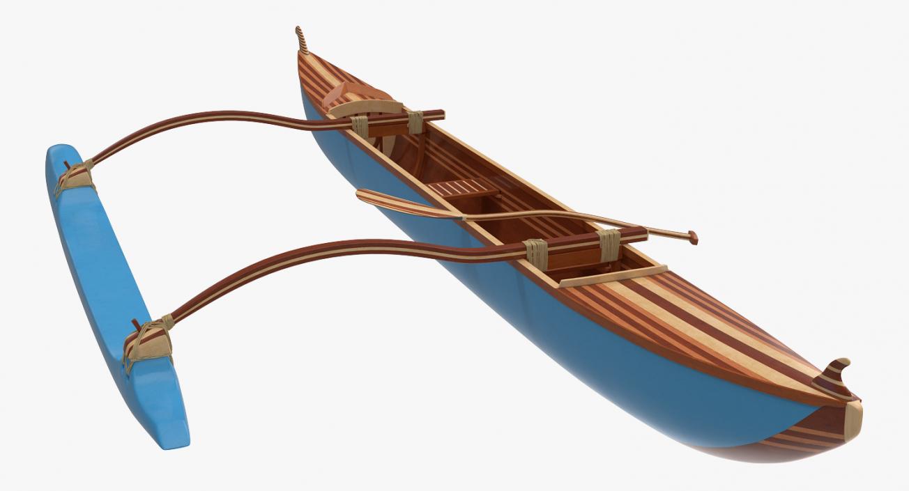 3D model Outrigger Canoe