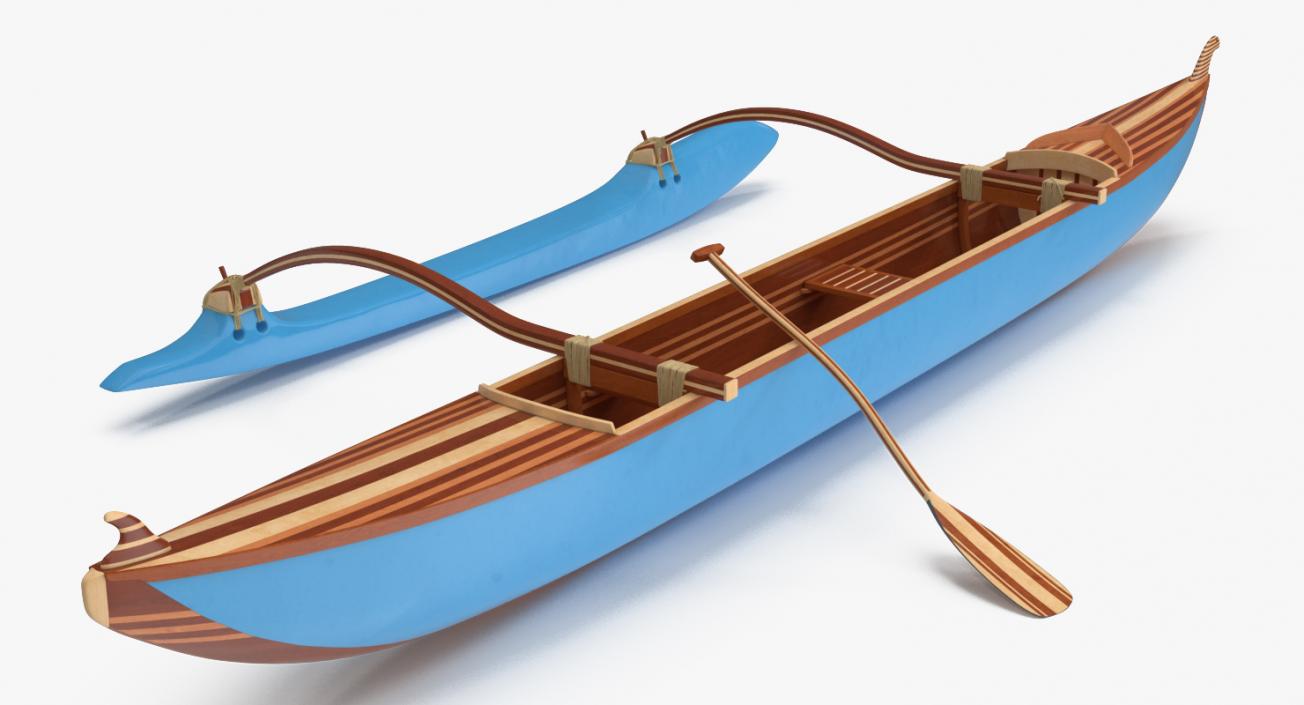 3D model Outrigger Canoe