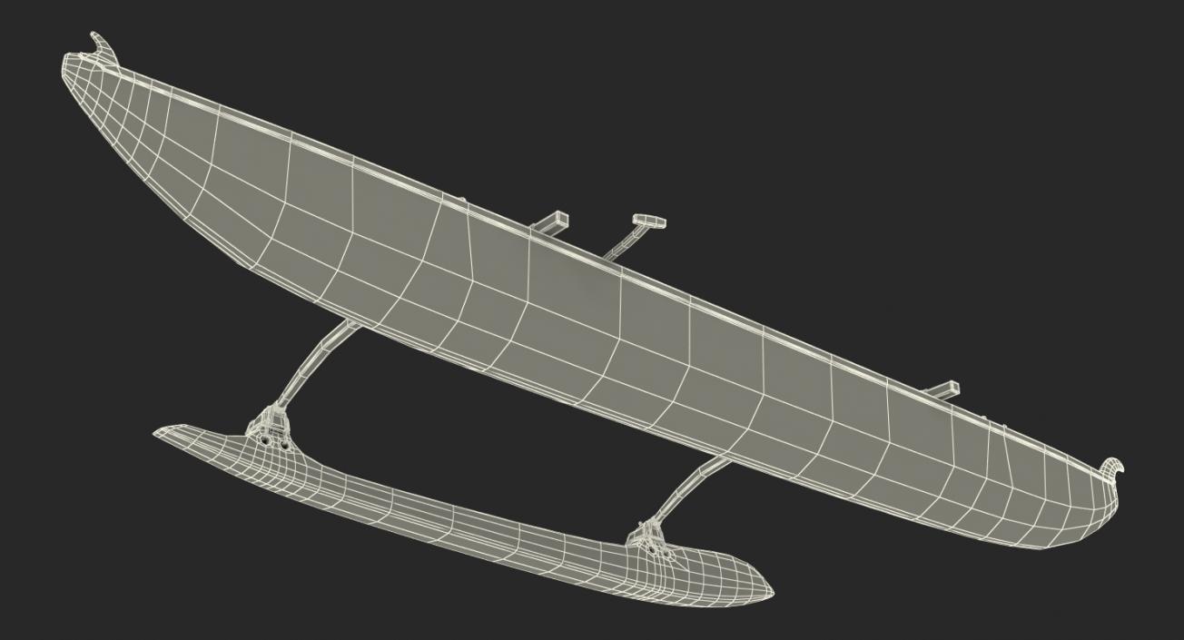 3D model Outrigger Canoe