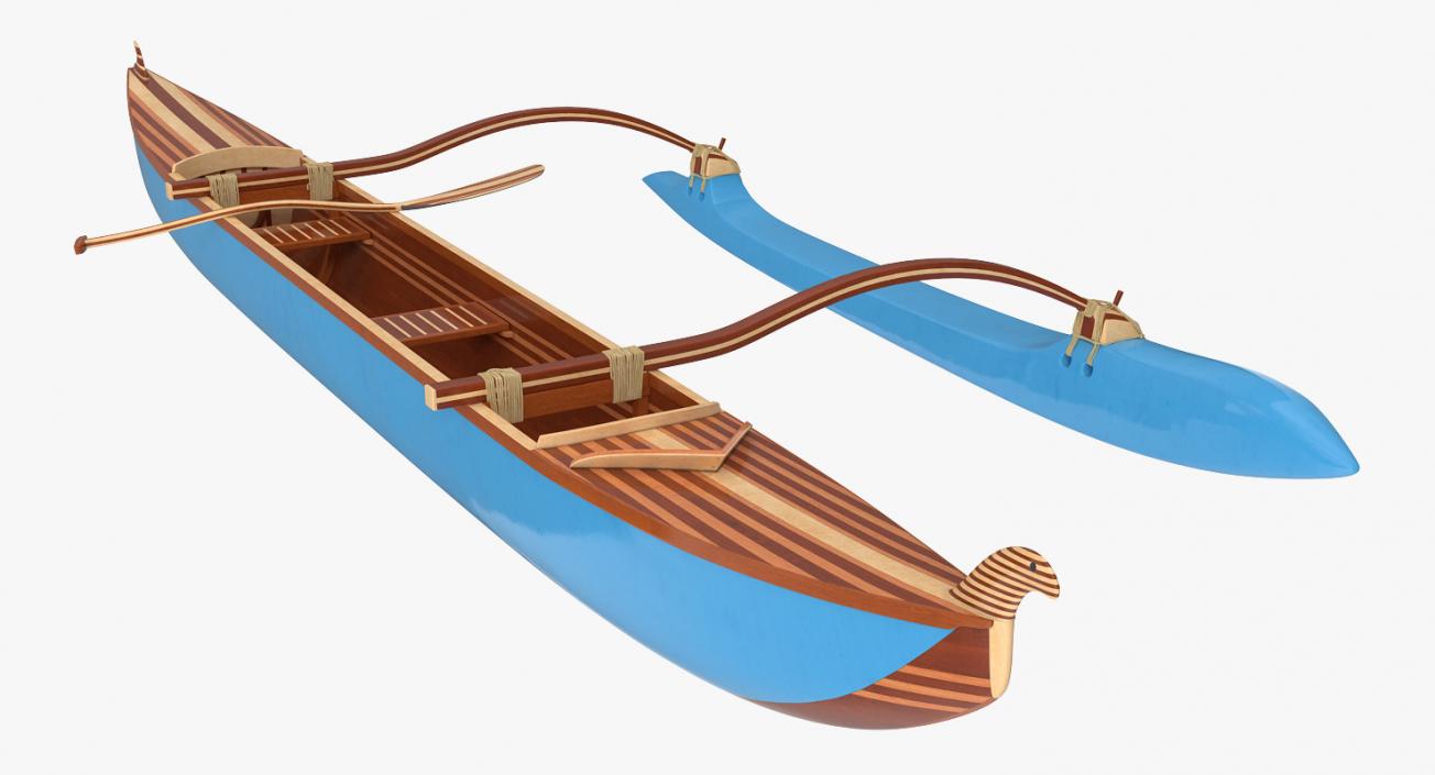 3D model Outrigger Canoe