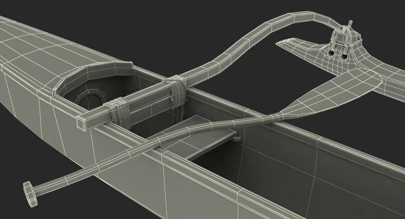 3D model Outrigger Canoe