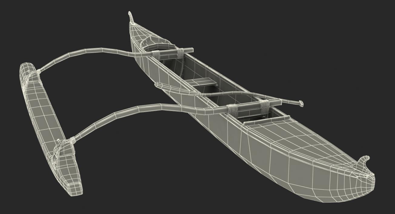 3D model Outrigger Canoe