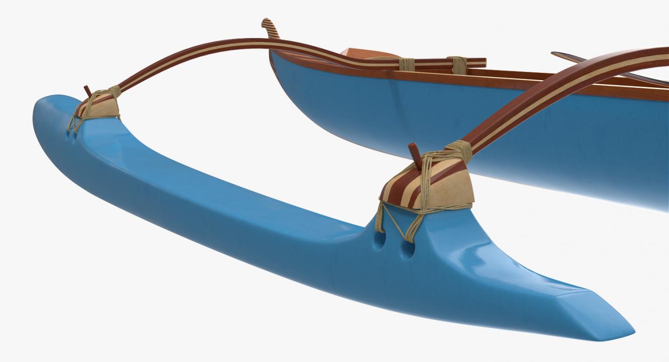 3D model Outrigger Canoe