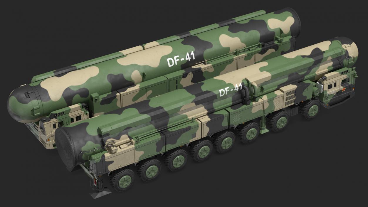 3D Road-mobile Ballistic Missiles Collection