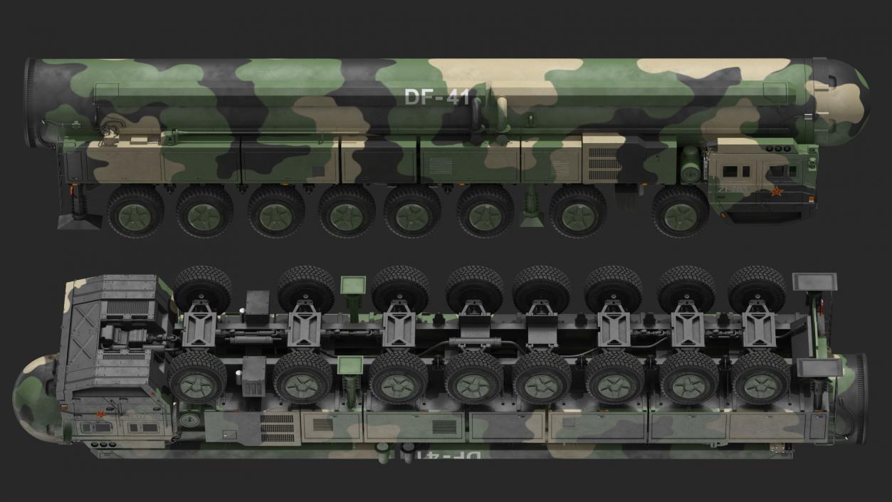 3D Road-mobile Ballistic Missiles Collection