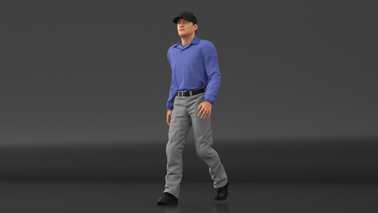 Man in Casual Clothes Fur Rigged 3D