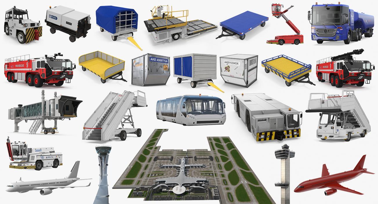 Airport Big Collection 4 3D model