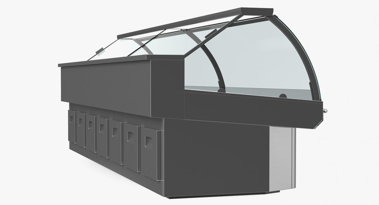 3D Commercial Meat Display Counter