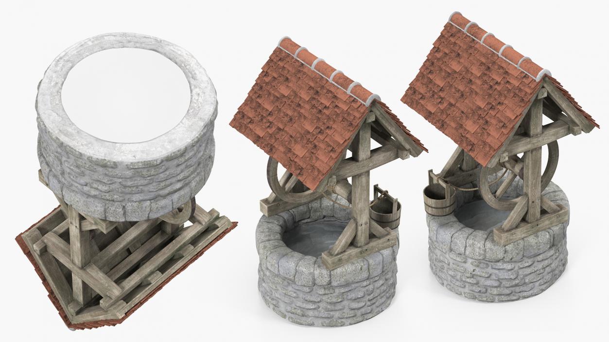 3D model Medieval Stone Water Well