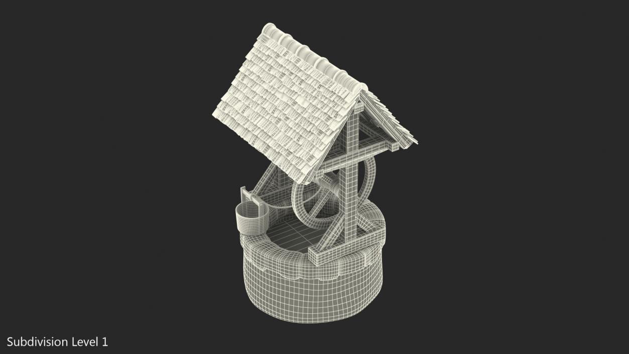 3D model Medieval Stone Water Well