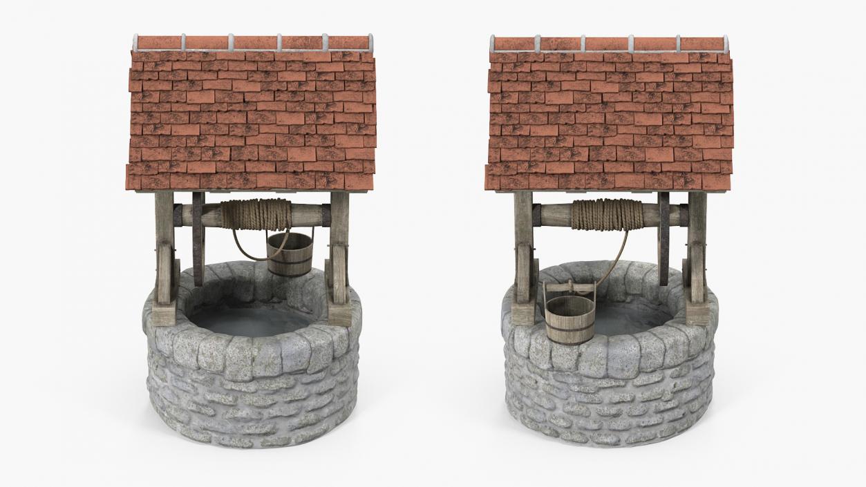 3D model Medieval Stone Water Well