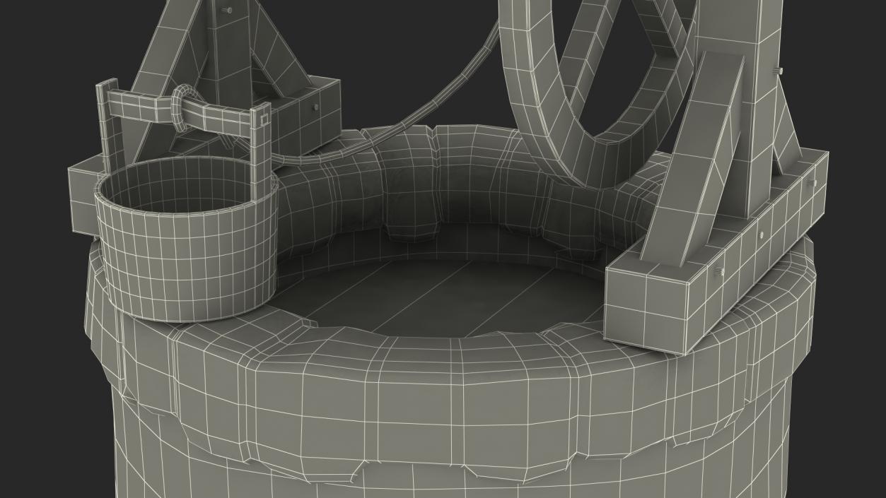 3D model Medieval Stone Water Well