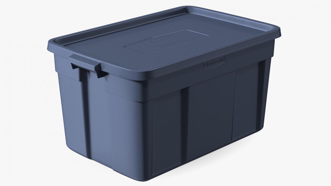 3D Rubbermaid Roughneck Stackable Storage Tote 31 Gallon model