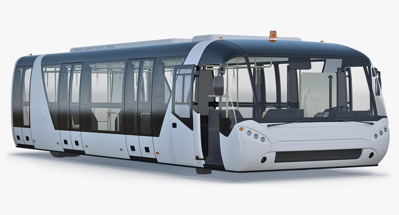 3D Airside Passenger Bus Rigged model