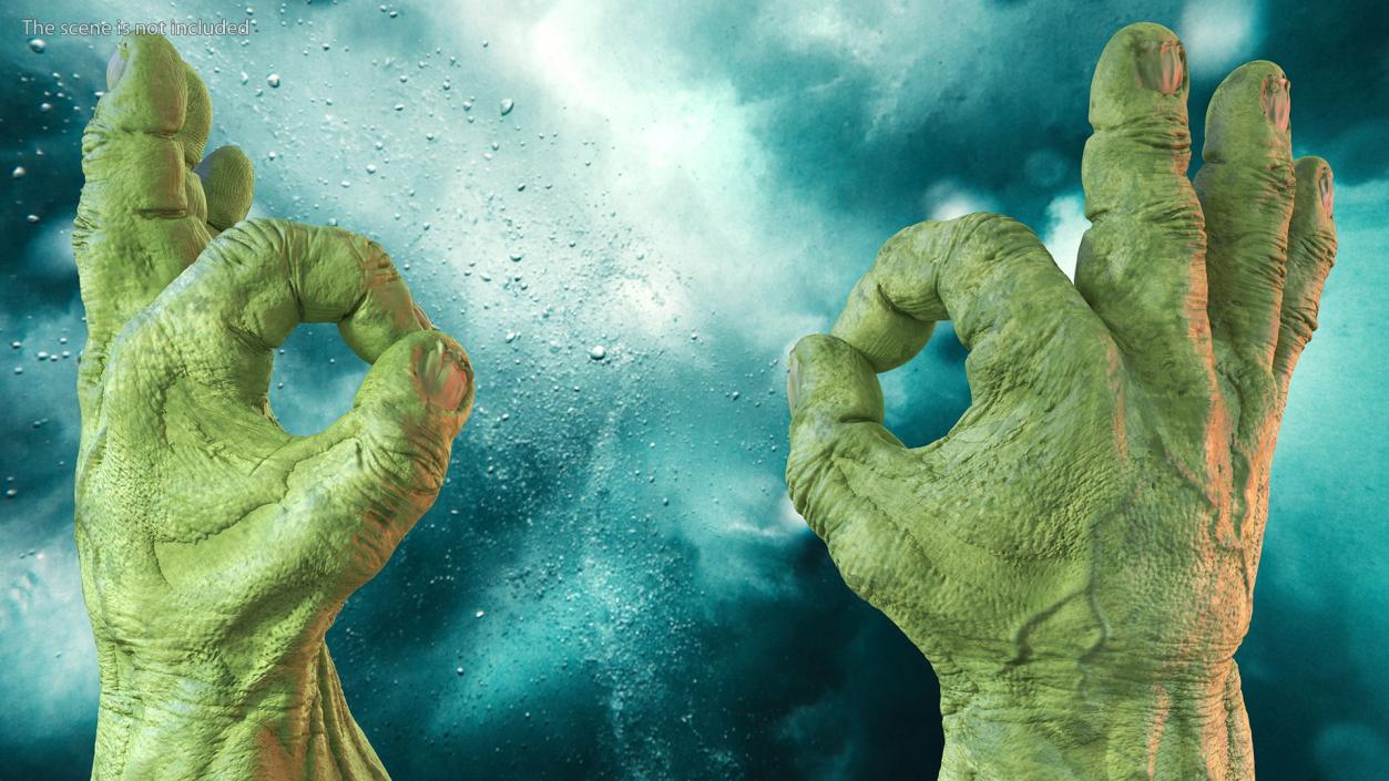 Hulk Hands Rigged 3D